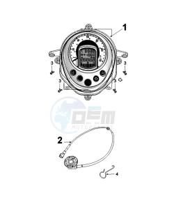 DJANGO 50 4TYA O drawing SPEEDOMETER