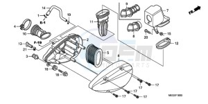 VT750CA9 Europe Direct - (ED / MK) drawing AIR CLEANER