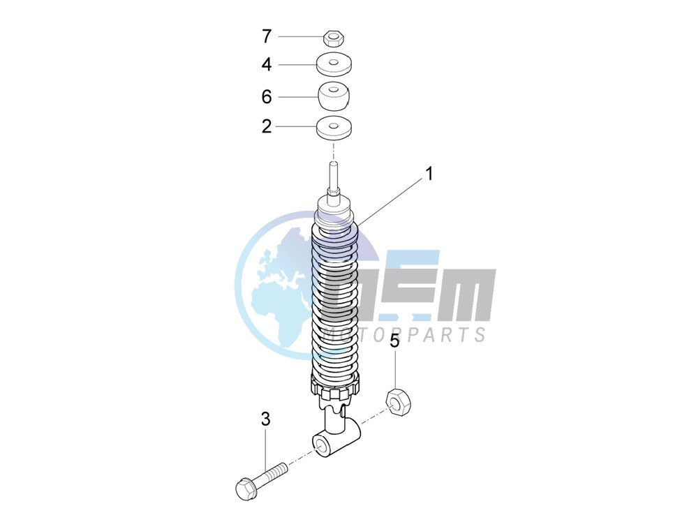 Rear suspension - Shock absorber/s