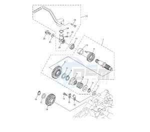 WR F 250 drawing KICK STARTER