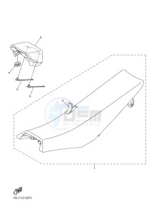 YZ250F (1SME 1SMJ 1SMK 1SML) drawing SEAT