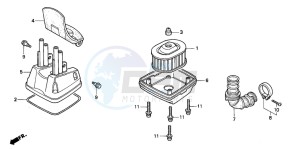 C50SW drawing AIR CLEANER