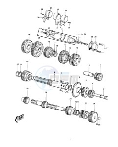 G4 TR (D-E) 100 drawing TRANSMISSION_CHANGE DRUM 1_2 -- 74-75- -