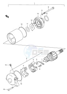 AN125 (E2) Burgman drawing STARTING MOTOR