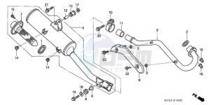 CRF230F9 Europe Direct - (ED / CMF) drawing EXHAUST MUFFLER