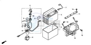 TRX300EX SPORTRAX 300EX drawing BATTERY