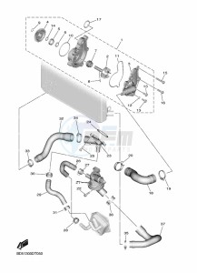 NIKEN GT MXT850D (B5B9) drawing WATER PUMP