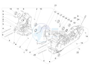 MP3 500 LT E4 Sport - Business (EMEA) drawing Crankcase