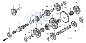 TRX420FMA Australia - (U / 4WD) drawing TRANSMISSION