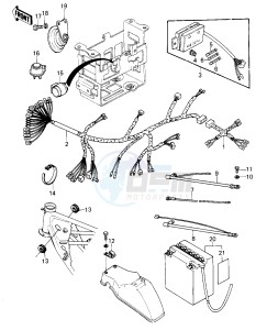 KZ 1000 E [SHAFT] (E1-E2) [SHAFT] drawing CHASSIS ELECTRICAL EQUIPMENT