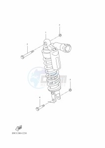 XTZ690 TENERE 700 (BMB9) drawing REAR SUSPENSION