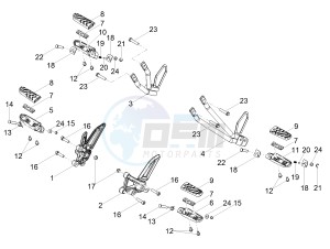 TUONO 125 4T E4 ABS (APAC) drawing Foot rests