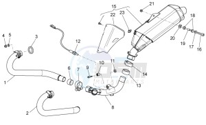 Stelvio 1200 1200 drawing Exhaust unit