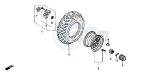 TRX500TM drawing REAR WHEEL