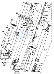 WR 250 drawing FRONT FORK