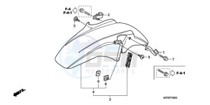 CBF600NA9 Europe Direct - (ED / ABS) drawing FRONT FENDER