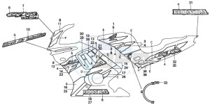 CBR600F3 drawing STRIPE (CBR600FS)