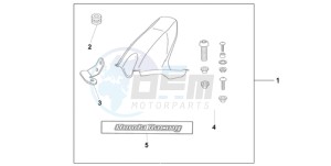 CBR1000RR9 Australia - (U / PSW) drawing HUGGER PEARL SIREN BLUE