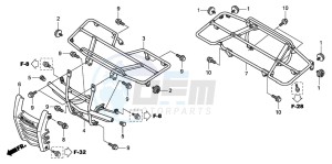 TRX420TE FOURTRAX ES drawing CARRIER