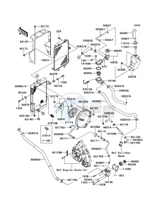 KFX700 KSV700A8F EU drawing Radiator