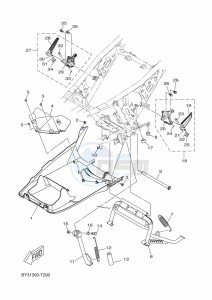 CZD250-A  (BPU1) drawing STAND & FOOTREST