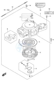 DF 9.9B drawing Recoil Starter