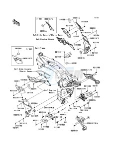 Z750_ABS ZR750M9F GB XX (EU ME A(FRICA) drawing Frame Fittings