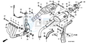 CBR600RR9 BR / MME SPC - (BR / MME SPC) drawing EXHAUST MUFFLER