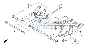 TRX90XE TRX90 Europe Direct - (ED) drawing SWINGARM