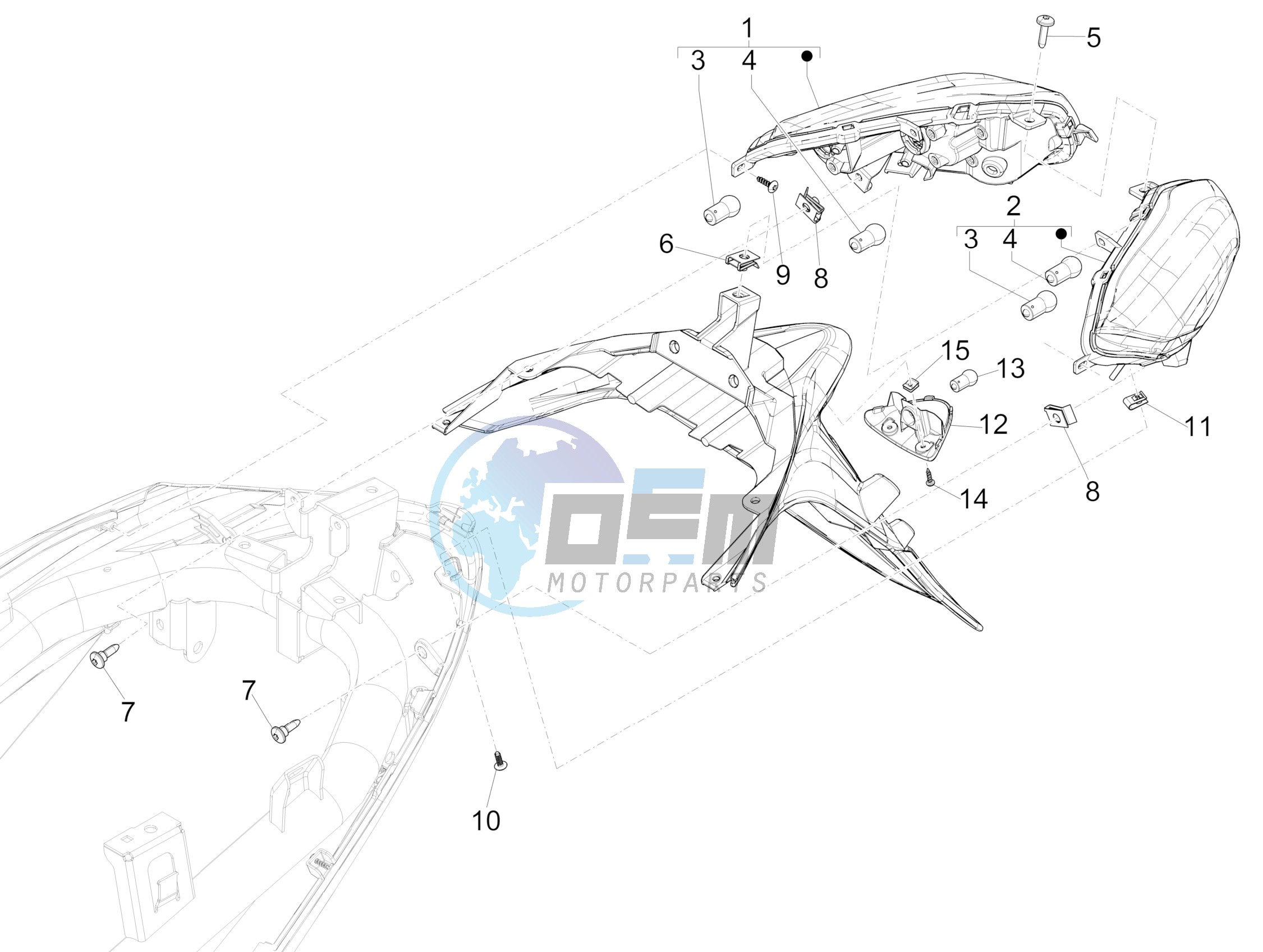 Rear headlamps - Turn signal lamps