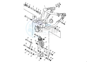 XVS A DRAG STAR CLASSIC 1100 drawing REAR ARM