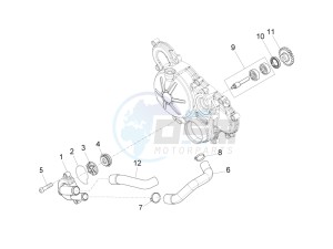 RS 125 4T E4 ABS EMEA EU drawing Water pump