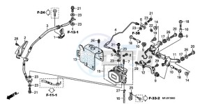 CBR600RA9 Korea - (KO / ABS) drawing REAR VALVE UNIT (CBR600RA)