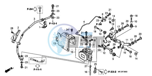 REAR VALVE UNIT (CBR600RA)