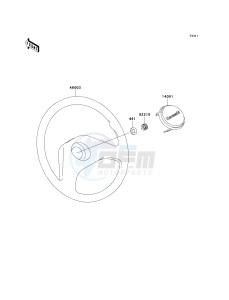 KAF 620 K [MULE 3010 TRANS4X4 HARDWOODS GREEN HD] (K6F-K8F) K6F drawing STEERING WHEEL