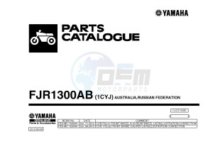 FJR1300A FJR1300A ABS (1CYJ) drawing .1-Front-Page