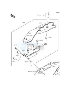 Z800 ABS ZR800DGFA UF (UK FA) XX (EU ME A(FRICA) drawing Accessory(Meter Cover)