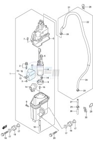 DF 150 drawing Fuel Vapor Separator