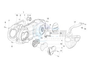 Beverly 300 ie Tourer (USA) USA drawing Crankcase cover - Crankcase cooling