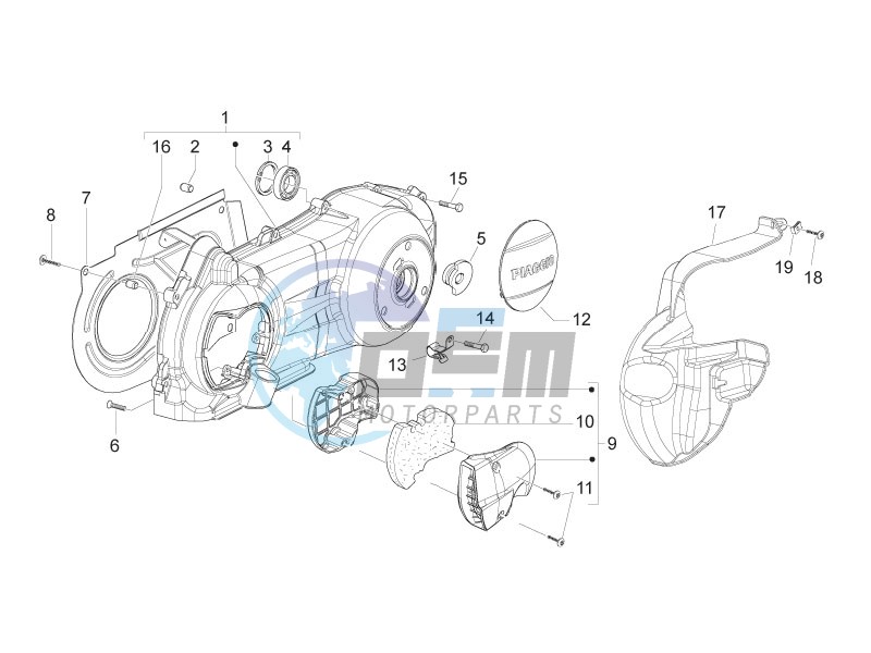 Crankcase cover - Crankcase cooling