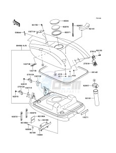 JET SKI 800 SX-R JS800A9F EU drawing Engine Hood