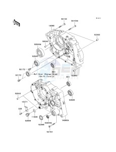 KLX 140 B (KLX140L MONSTER ENERGY) (B8F-B9FA) B9F drawing CRANKCASE