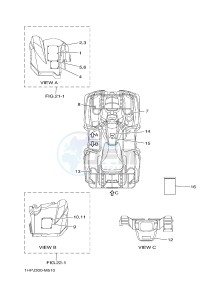 YFM700FWAD YFM700PSF GRIZZLY 700 EPS (B38A) drawing EMBLEM & LABEL 1