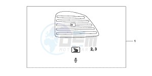 XL700VAB TRANSALP E drawing NARROW PANNINR PA