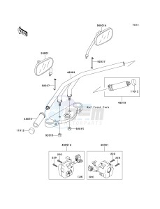 VN 1500 P [VULCAN 1500 MEAN STREAK] (P1-P2) [VULCAN 1500 MEAN STREAK] drawing HANDLEBAR