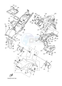 YZF-R25 249 (1WD9) drawing FENDER