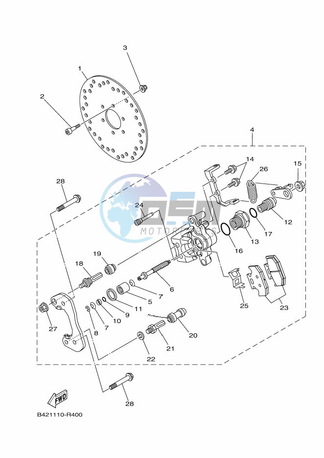 REAR BRAKE CALIPER 2