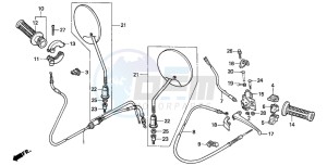 SK50M drawing HANDLE LEVER/SWITCH/CABLE (2)