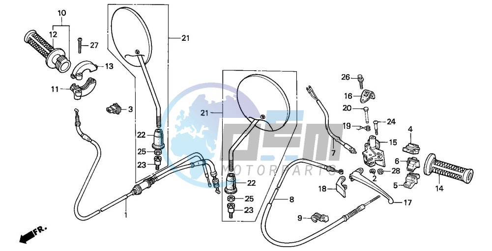 HANDLE LEVER/SWITCH/CABLE (2)