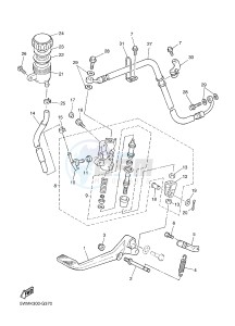 XJR1300C XJR 1300 (2PN3) drawing REAR MASTER CYLINDER